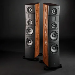 Raidho TD3.8 Kule Hoparlör Özel Cila Walnut Burl