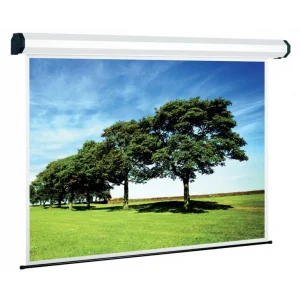 REFLECTA 81897 600x400 cm Motorlu Projeksiyon Perdesi, 65kg, whiteline, Beyaz Kasa, Format 1:1, Eğitim Serisi