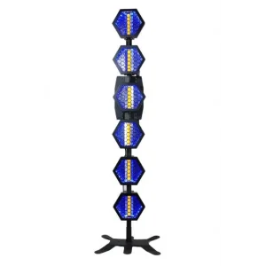 RETRO 6.360 Led Işık 6 gözlü 360W | Wash | Strobe | Efekt | Gece Klübü | Disko | Sahne Show