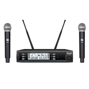 ROOF R-105EE Çift El Kablosuz Mikrofon Seti