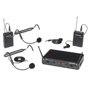 SAMSON SWC288PRES-I CR288 2 Kanal UHF Telsiz Yaka ve Headset Mikrofon Sistemi(518-566MHz)