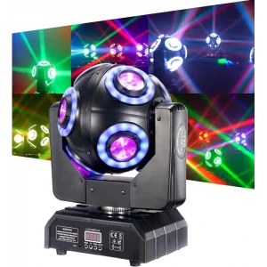 Flash FL-50 Led Moving Head Efekt Işık, 8x15W 8 beams Led + Lazer + Strobe 3 in 1