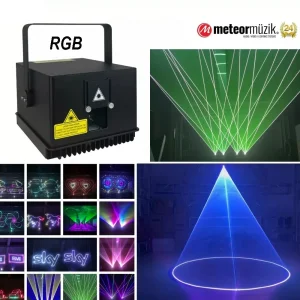 SPL RGB-105A; 5W Renli Lazer Işık | Kontrol Yöntemi : ILDA, DMX (Pangolin vb. arayüzler veya ışık mikseri, kontrolcüler hariçtir)