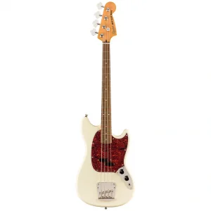 Squier Classic Vibe 60s Mustang Bass Laurel Fingerboard Olympic White Bas Gitar