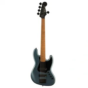 Squier Contemporary Active Jazz Bass HH Akçaağaç Klavye Gunmetal Metallic 5 Telli Bas Gitar