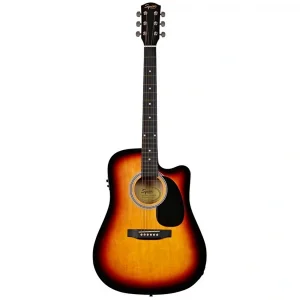 Squier SA-105CE Dreadnought Cutaway Sunburst Elektro Akustik Gitar