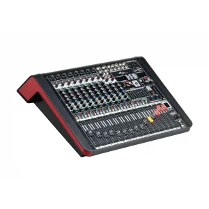 SSP PM 812L 12 Kanal Power-Mixer 2x650W,  Bluetooth, Usb, Recorder, Efekt