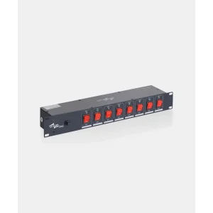 SM-011B 8 CH. Switchbox 15A Işık Anahtarlayıcı, Panel Schukko Tip Grup Priz, 19 Rack Kabinet uyumlu
