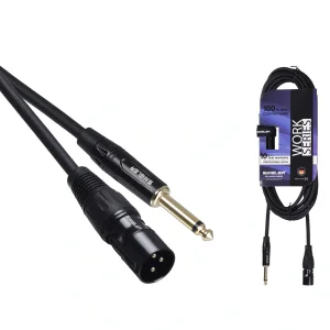 Meteor 44852 5mt Hazır Enstrüman Kablo XLR Erkek to 6.3 mm mono TS