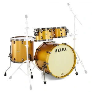 TAMA MA42TZUS-SAM Starclassic Maple Satin Aztec Gold Metallic 4 Parça (22B/10T/12T/16F) Akustik Davul Seti