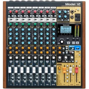 Tascam MODEL 12 10-Kanal Analog Mikser With 12-Track Dijital Kaydedici