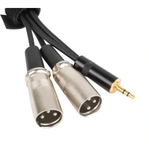 VEG PC35-2XLM200 Aux Kablo stereo 3.5mm to 2 XLR Erkek, 200cm