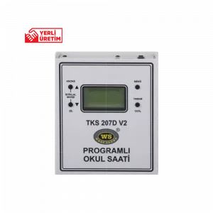 West TKS 207D V2 Dijital Okul Zili 20 Melodili, Duvara Montaj, 24 Ders,