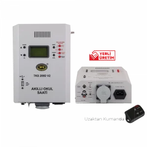 West TKS 209D V2 USB Dijital Akıllı Okul Zili, Duvar Tipi Mesaj Player