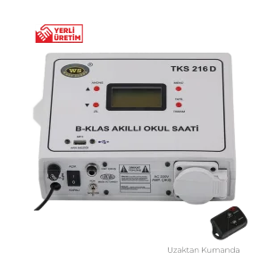 West TKS 216D Akıllı Okul Zil Saati, Uzaktan Kumandalı