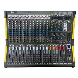 Wöller W-1200FX, 12 Kanal Deck Mixer | Bluetooth | 4+2 aux | Çift Efekt