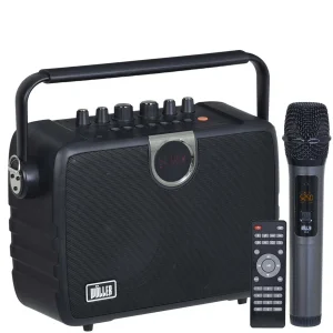 Wöller W-610E Taşınabilir Hoparlör Kablosuz El Mikrofonlu Bluetooth, USB