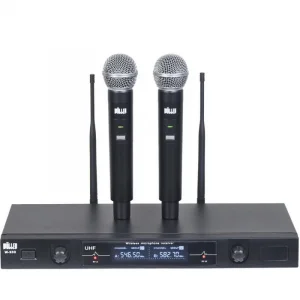 Wöller W-930EE Çift El UHF Kablosuz Mikrofon Seti (3 Frekans)