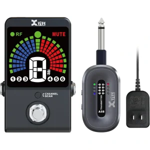 Xvive XV-P58 Akort Aletli Receiver Pedallı 5.8GHZ Kablosuz Gitar Bağlantı Sistemi - Siyah