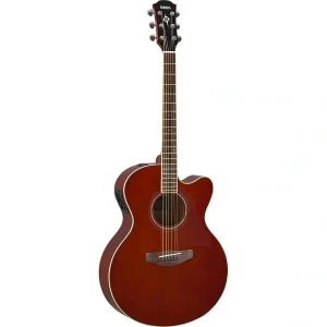 Yamaha CPX600 Medium Jumbo Elektro Akustik Gitar (Root Beer)