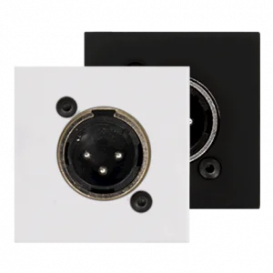 Audac CP45XLMS/B Connection plate XLR male 45 X 45 mm - solderless Black