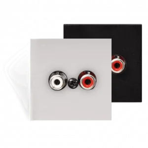 Audac WLI18/B Wall line input - 45x45mm - terminal block Wall line input - 45x45 mm- terminal
block - black