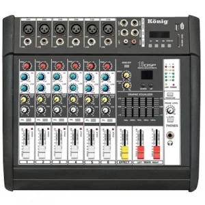 König K-6 P500 FX 2x250W 6 Kanal Power-Mixer