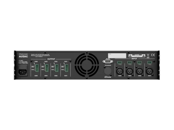 Audac PMQ240 DSP Quad Power Amplifier 4x240W/100V 8-ohm