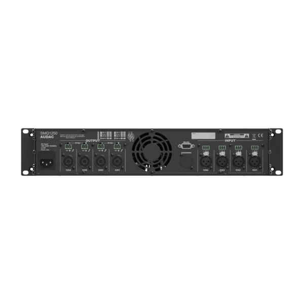 Audac SMQ1250 DSP Quad Power Amplifier 4x1250W/4-ohm