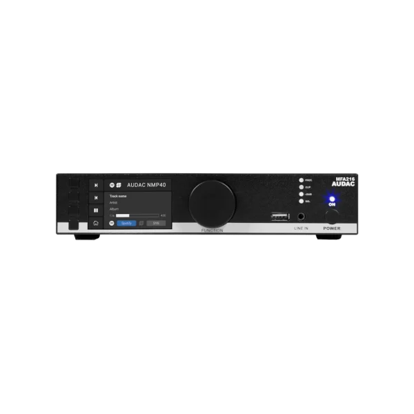 Audac MFA216 Mobil ve APP Kontrol Network Mixer Amfi 2x80W/4-ohm, 160W/100V