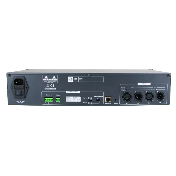 Mikafon DP500 Power Amp 2x300W/100V | Manageable Network IP