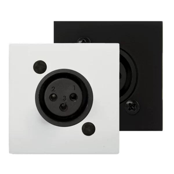 Audac CP45XLFS XLR Duvar Bağlantı Paneli, Mikrofon Prizi (Dişi) 45x45 mm - kasasız