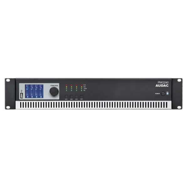 Audac PMQ240 DSP Quad Power Amplifier 4x240W/100V 8-ohm