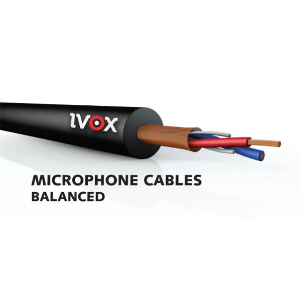 IVOX VB 226 2x0,22 Balanslı Mikrofon Kablosu (100mt-Rulo)