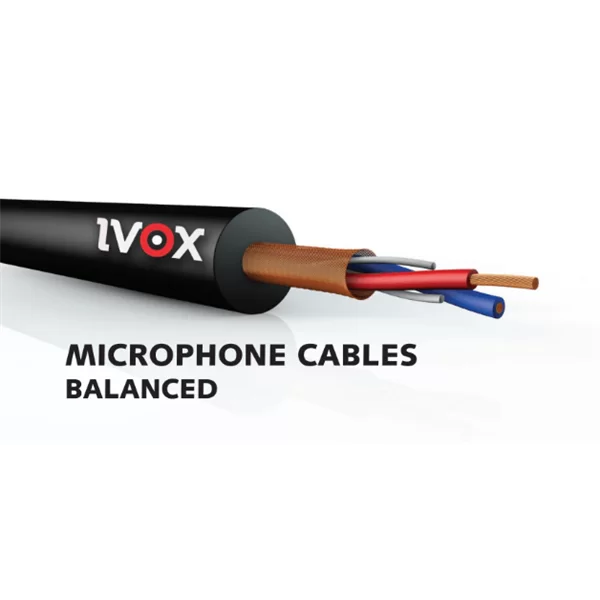 IVOX VB 256 TRON 2x0,50 mm Balanslı Mikrofon Kablosu (100mt-Rulo)