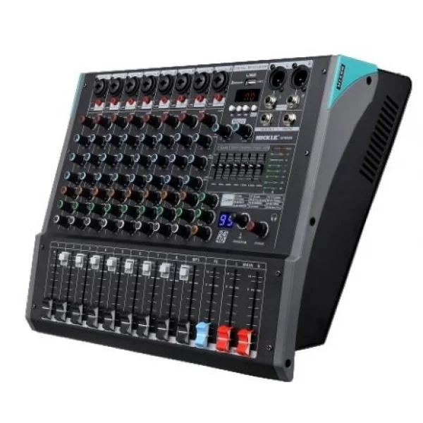 Machtig GPM608 8 Kanal Power Mixer, 2x250W, USB, Kayıt,Bluetooth