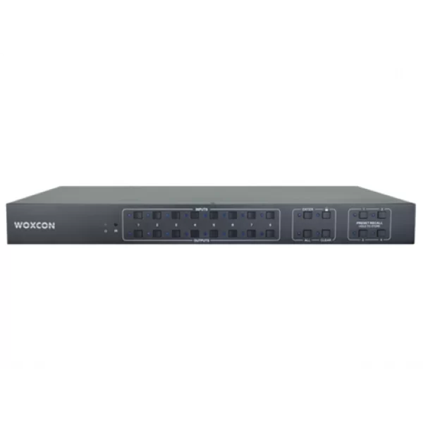 Woxcon MUH88-H2 8x8 HDMI Matrix Switcher with Audio, Scaling,, 4K 60Hz 4:4:4 HDMI