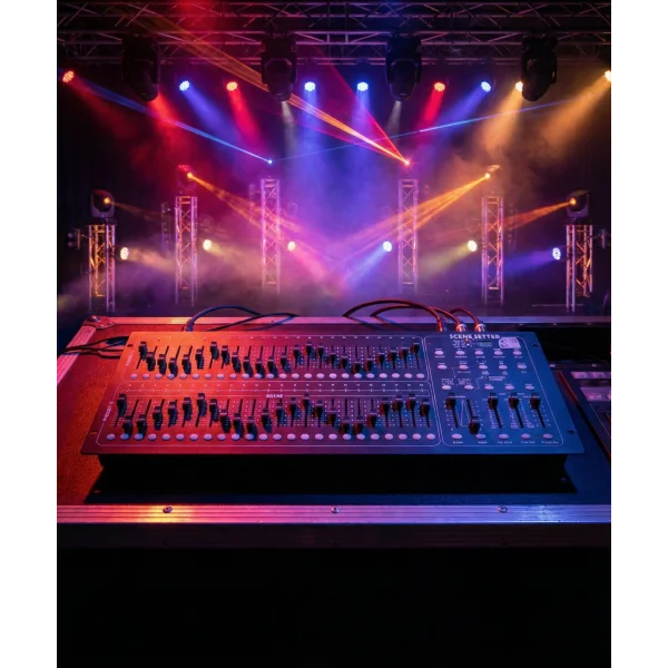 SSP PR348 48 Kanal Işık Kontrol Masası, Dimmer Kontrol Mikseri, Halojen Sıcak Işıklar için