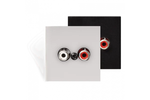 Audac WLI18/B Wall line input - 45x45mm - terminal block Wall line input - 45x45 mm- terminal
block - black