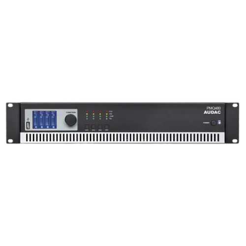 AUDAC PMQ480 4x480W/4 ohm 100V Digital DSP Power Amfi