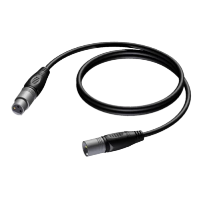 Procab CAB901/3 Dişi XLR’dan erkek XLR’a 3 Metre Mikrofon Kablosu