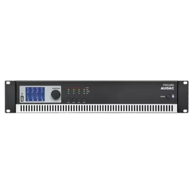 AUDAC PMQ480 4x480W/4 ohm Digital DSP Power Amfi