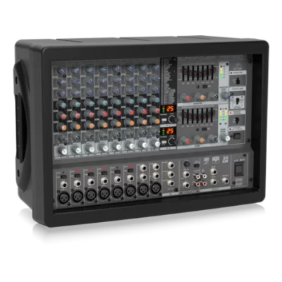 Behringer PMP1680S 1600-Watt 10-Ch Powered Mixer with Dual Multi-FX Pro. and FBQ Feedback Detection System