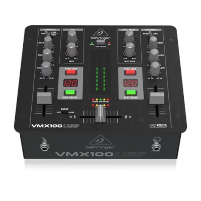 Behringer VMX100USB Professional 2-Kanal DJ Mixer with USB/Audio Interface, BPM Counter and VCA Control