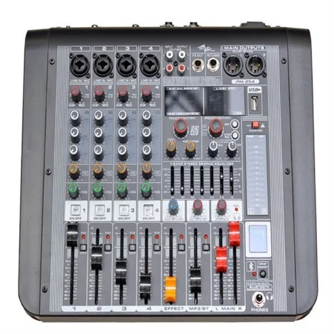SSP PM 254 2x170W Powermixer, 8 İnput, Bluetooth, Usb, Recorder, Efekt