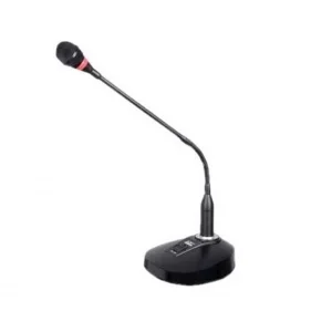 Spekon PH-60 Işıklı Masa Üstü Mikrofon, 2x1,5V Pil veya +48V, Double goosenecek