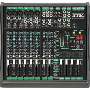 Stk-Pro VM-14SDDR Power-Mixer 2X440W ,14 Kanal, Çift Efekt, Subout