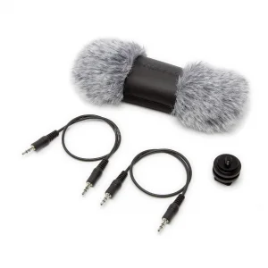 Tascam AK-DR70C Accessory-Pack DR-70D: Windscreen, StereoMini-Jack-Cable, Shoe-Mount