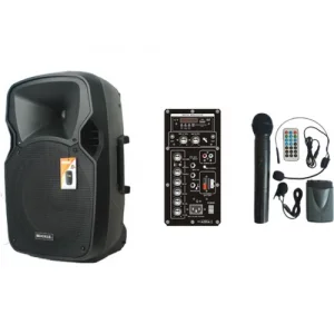 Mickle MP810 8 Şarjlı Portatif Hoparlör, EL+Yaka +Headset Kablosuz Mikrofon, Efekt , USB, Bluetooth