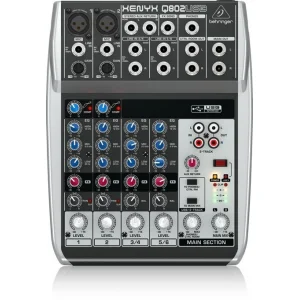 Behringer Q802USB Usb Mixer, 8-In 2-Bus,
